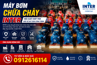 Ứng dụng của máy bơm chữa cháy trục liền INTER