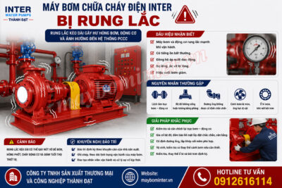 Máy bơm chữa cháy điện INTER bị rung lắc do đâu