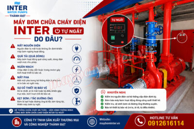 Máy bơm chữa cháy điện INTER tự ngắt là do đâu?